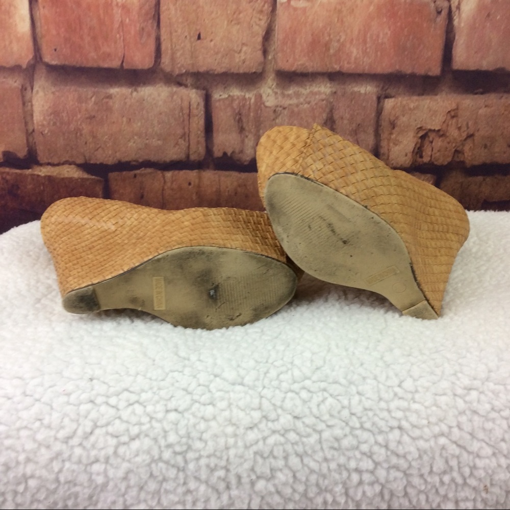 Bertinni Dunes Rattan Open Toe Wedge 6 - Picture 6 of 8